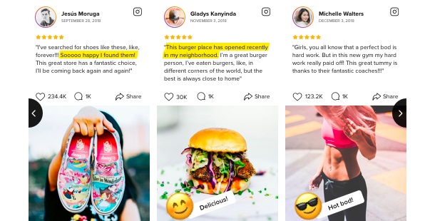 Instagram reviews