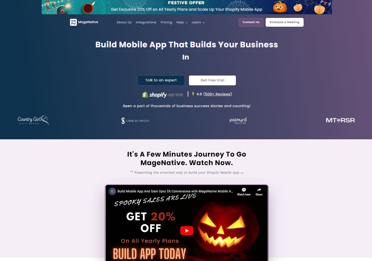MageNative mobile app builder