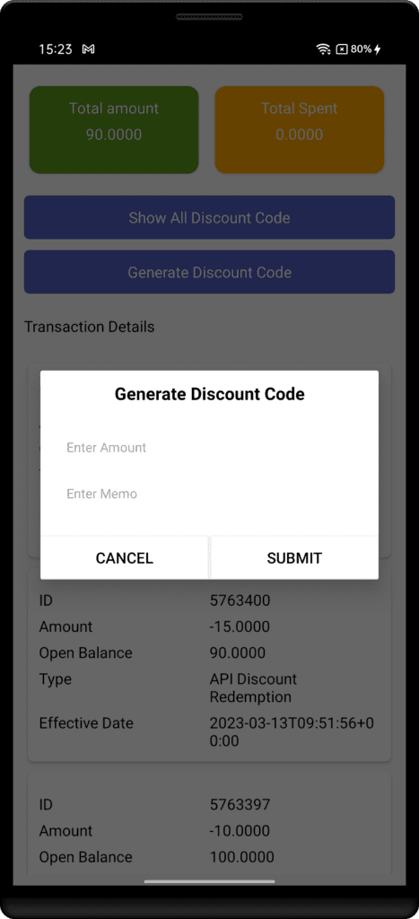 Generate Discount Code