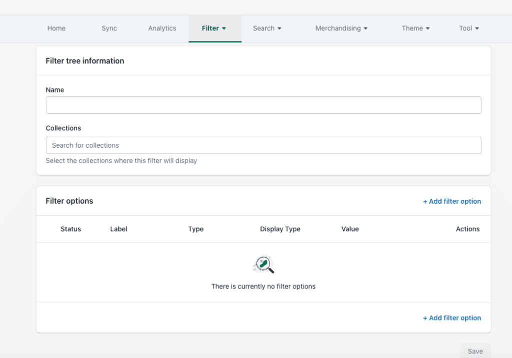 boostcommerce filter tree