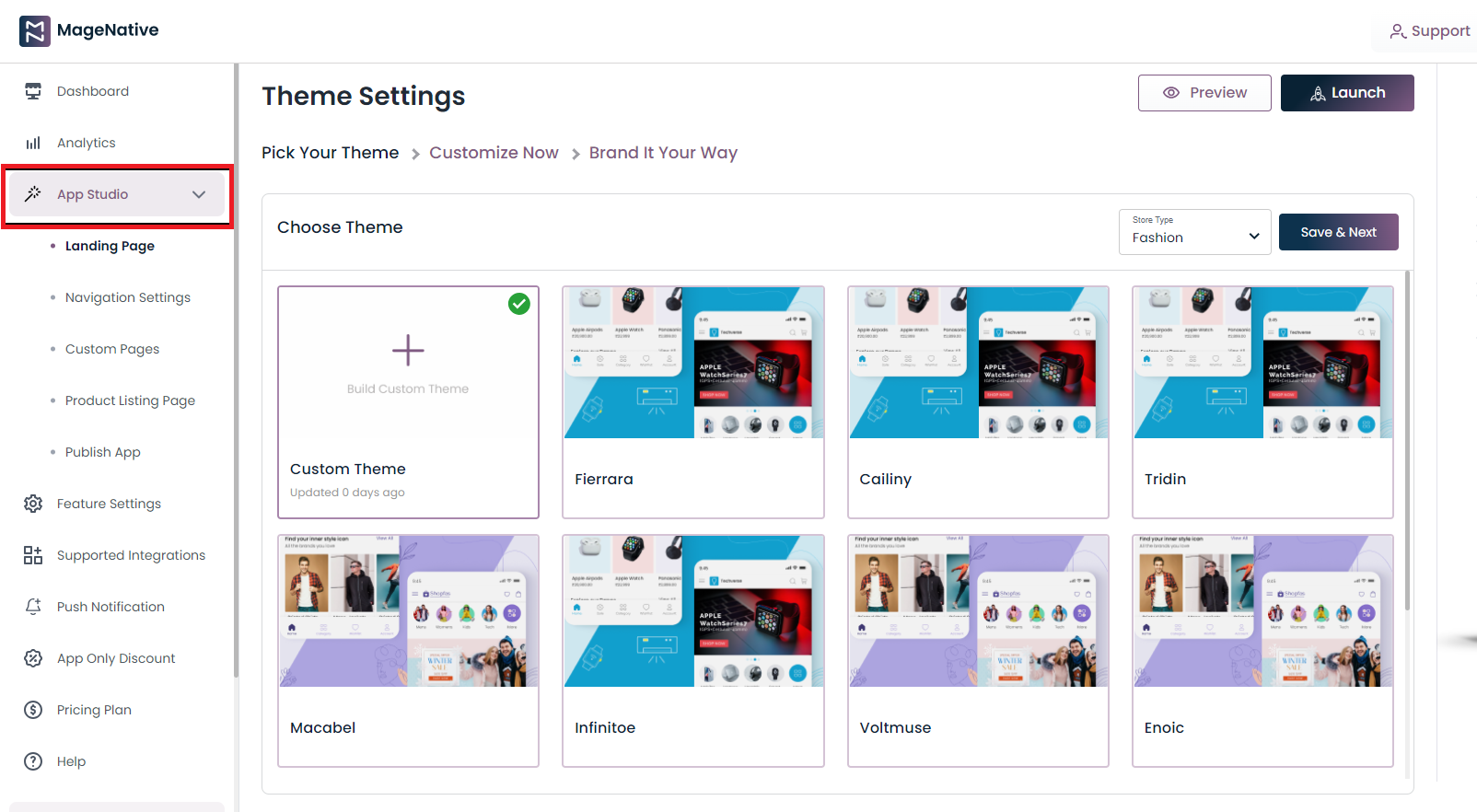 app studio