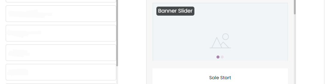 banner slider for custom landing page