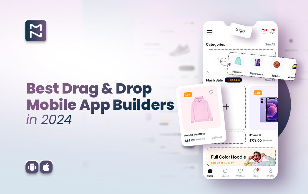 Best 5 Drag And Drop Mobile App Builder in 2024