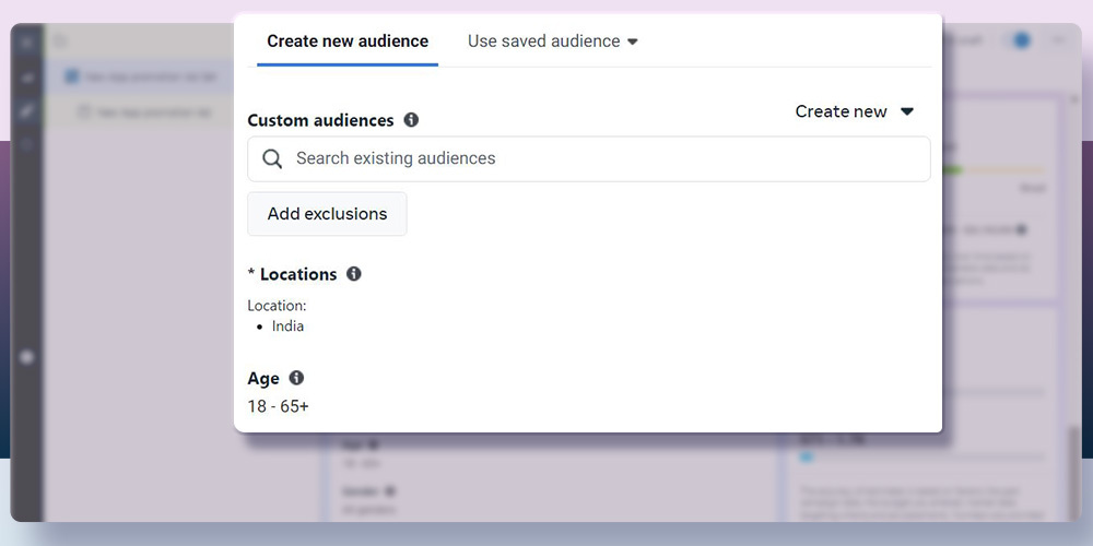 Set Up Facebook Ads - Step 5.1 - Audience