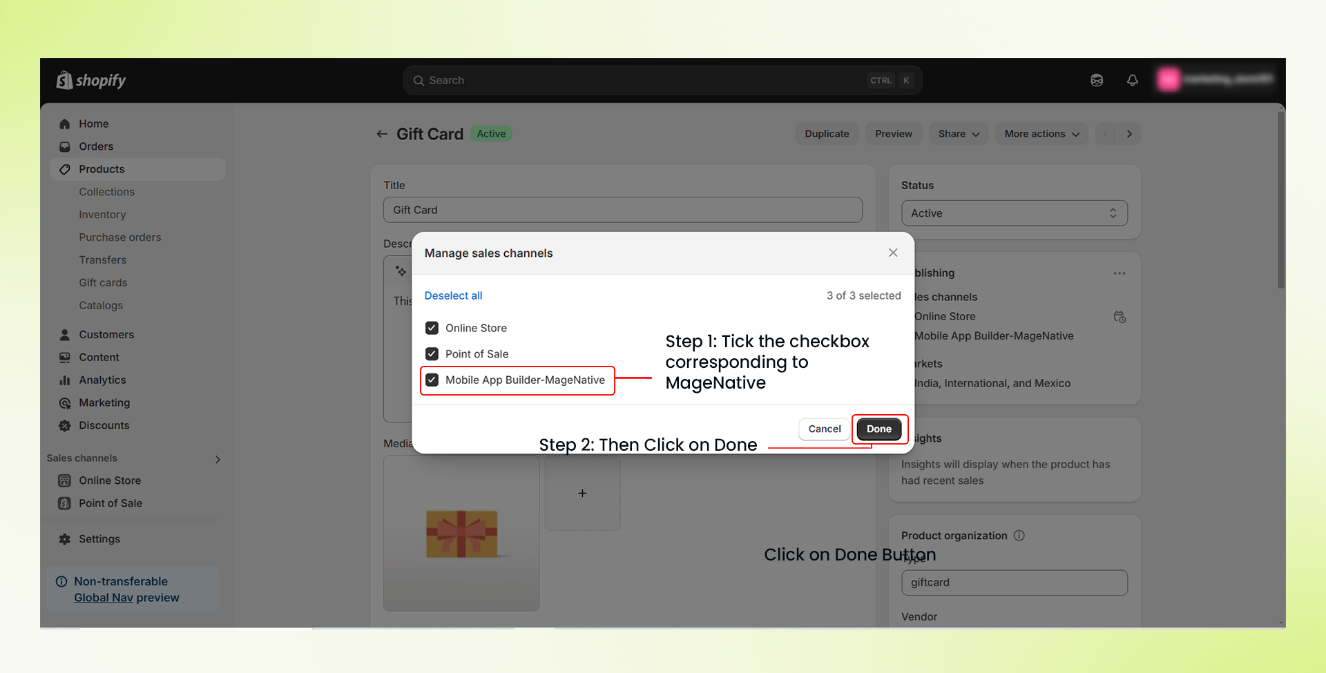 make products/collections available 3