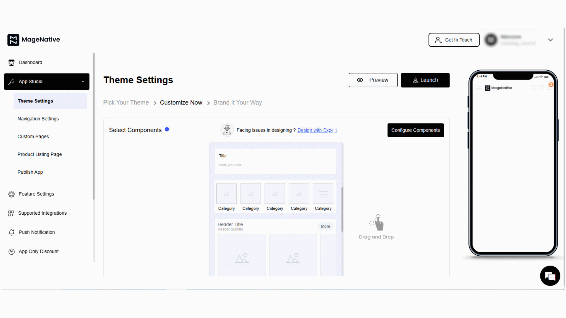 Category Slider Configuration - Step 1