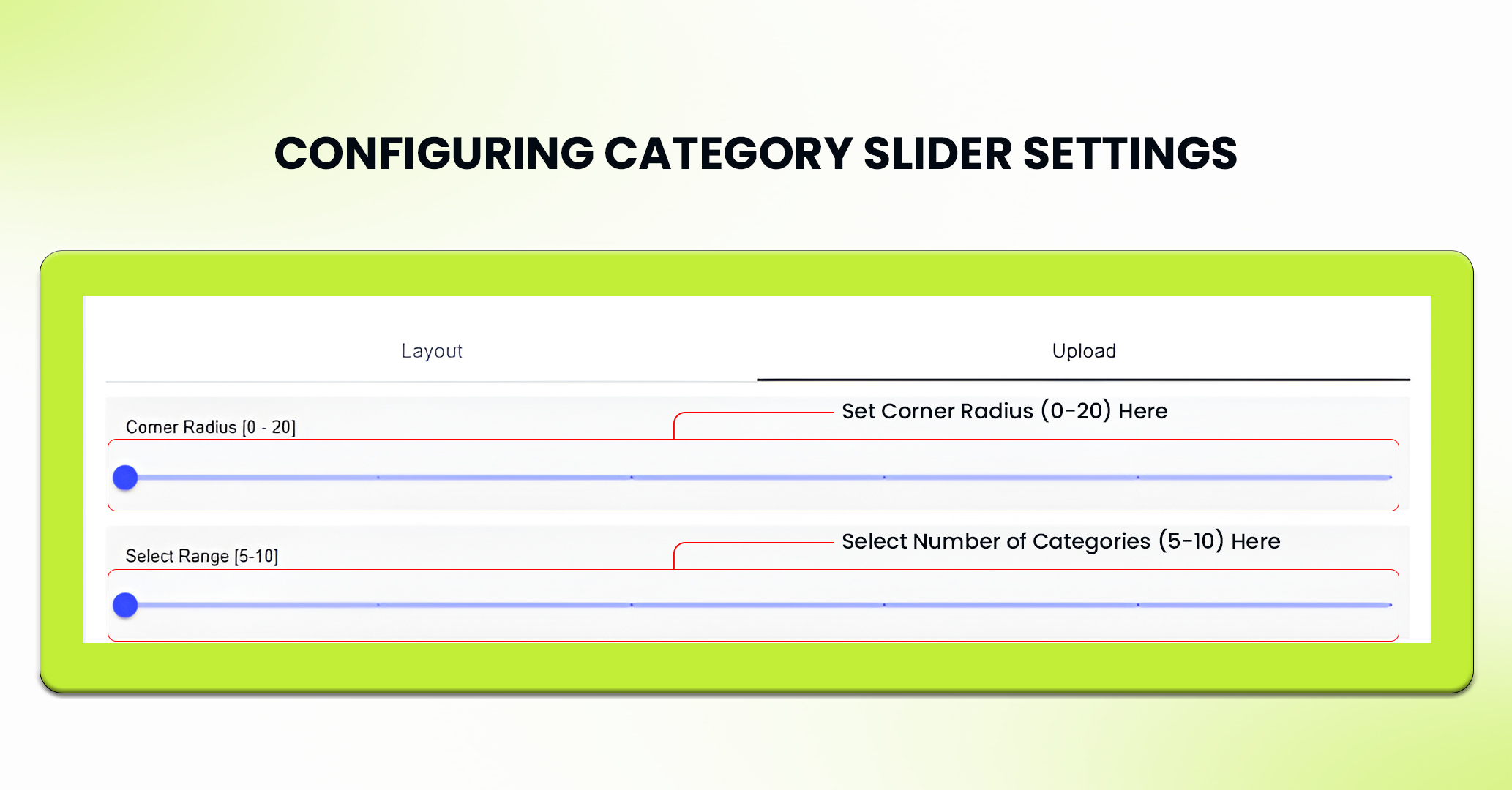 Category Slider Configuration - Step 3