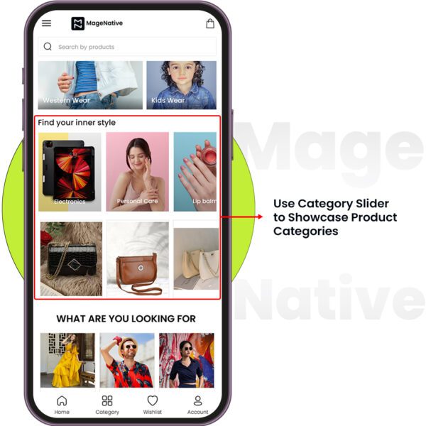 Category Slider - Use Case 1
