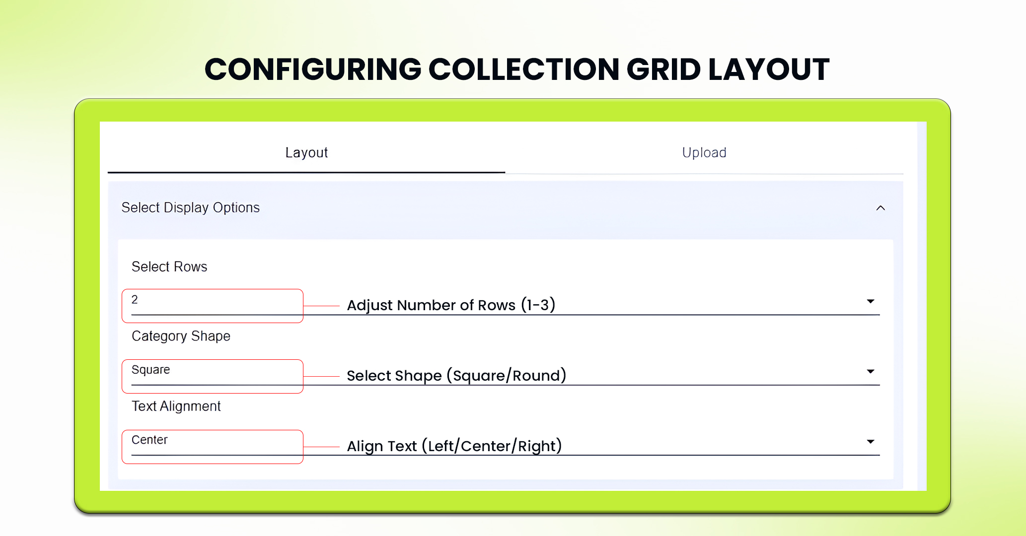 Collection grid layout - Step 2