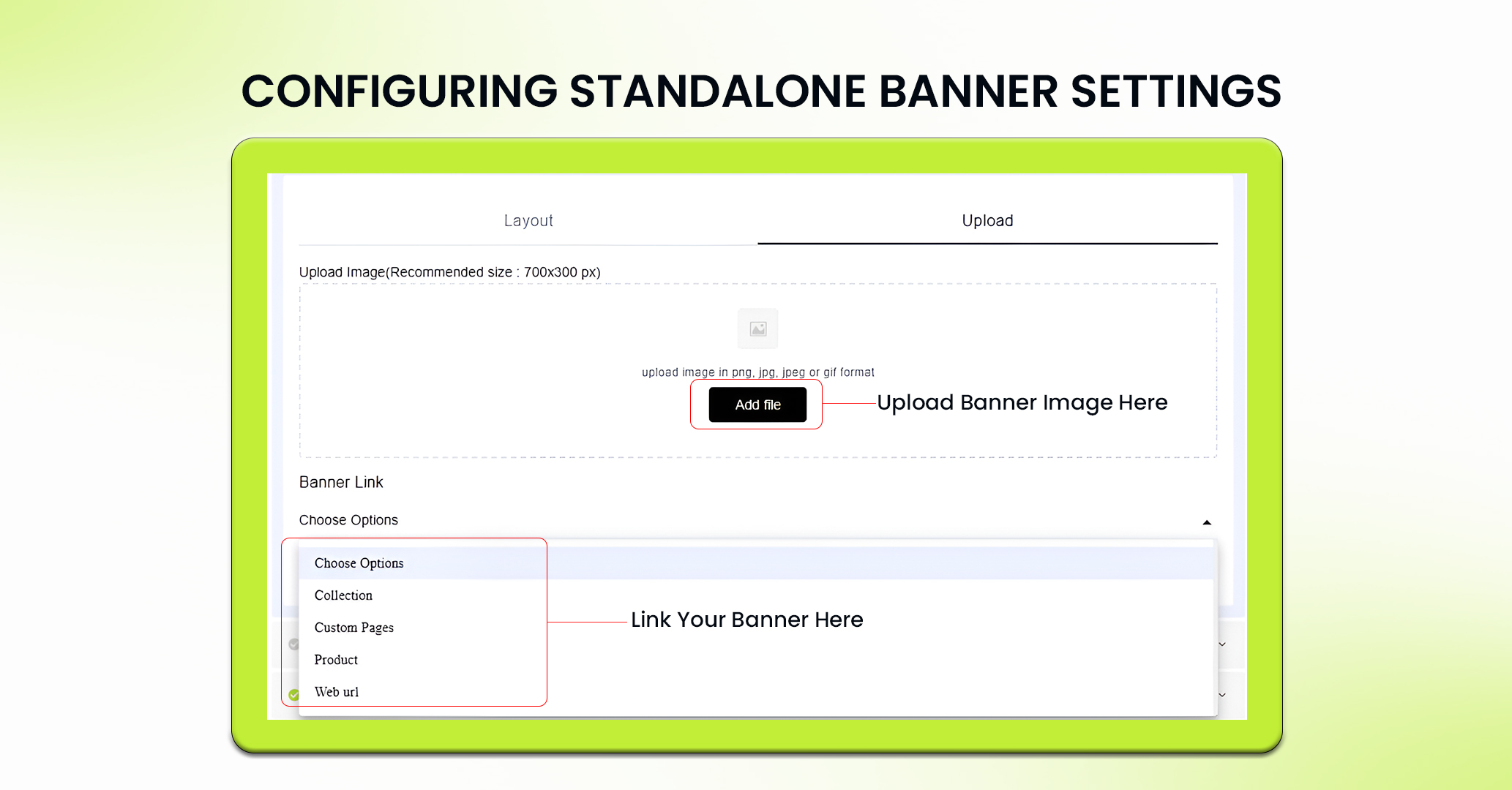 Configuring Standalone Banner - Step 3
