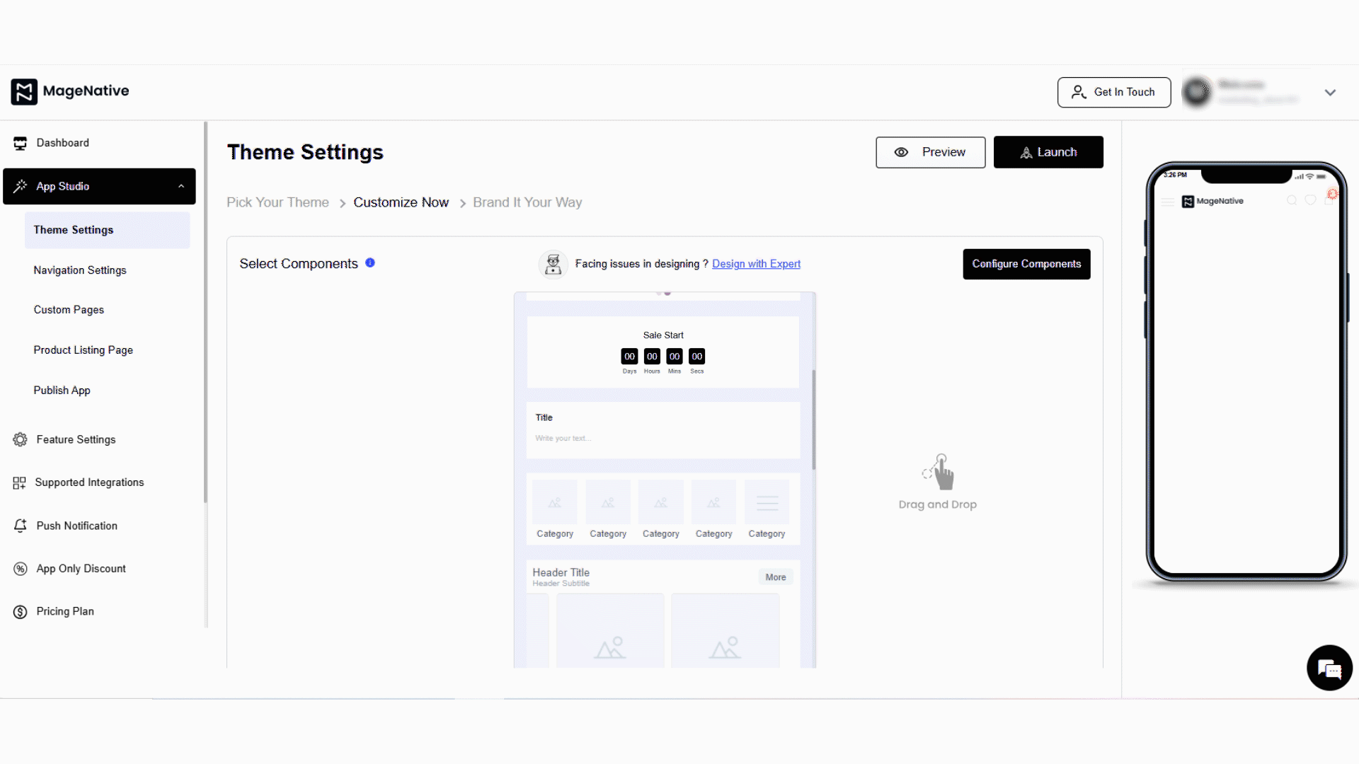 Countdown Timer - Steps - drag drop