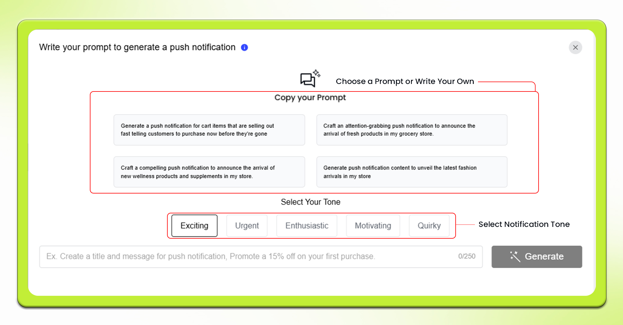 Notify Genie Push Notifications- Step 2
