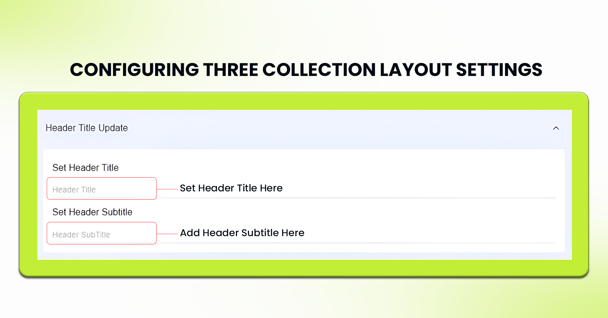 Three Collection Layout - Step 4