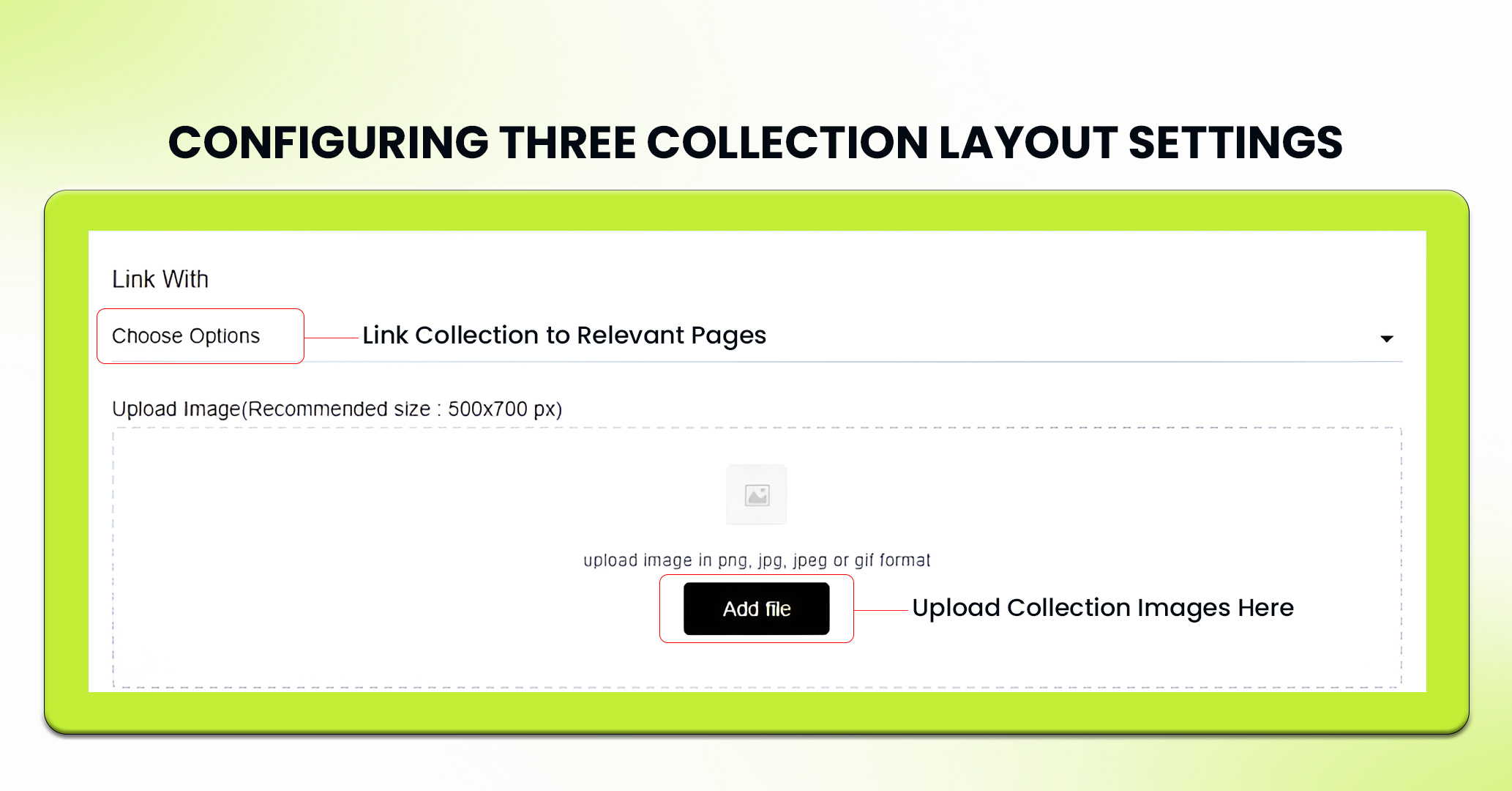 Three Collection Layout - Step 5