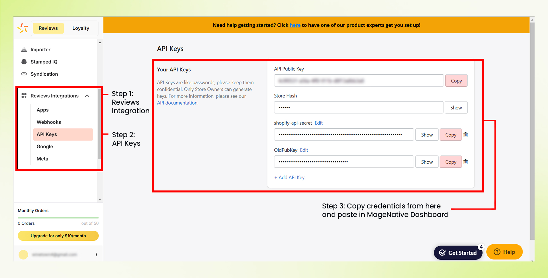 INTEGRATION - Stamped Loyalty & Referrals - Step 2