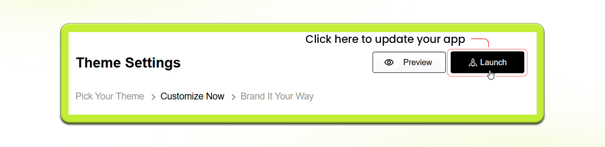 Update design- Step 3