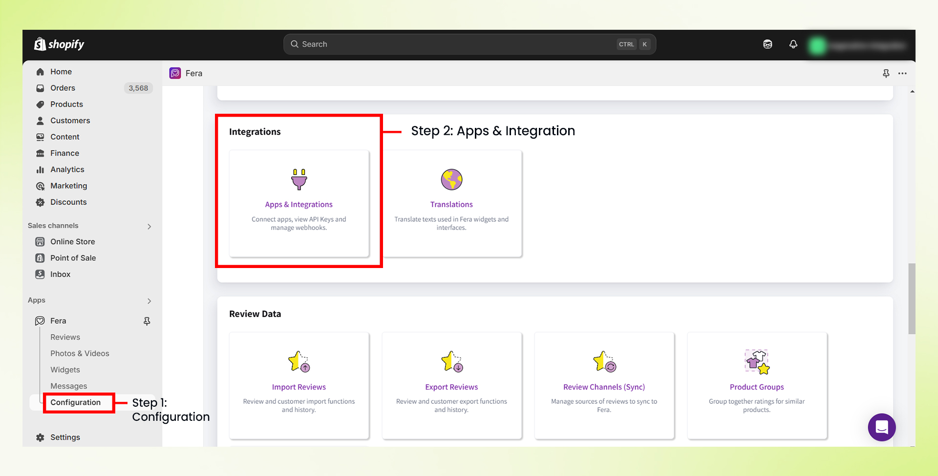 product review Fera product review - Step 2